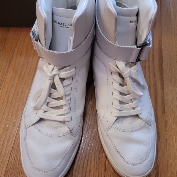 Micheal Kors Optic White High Tops - Picture 8 of 16